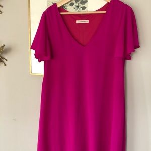 Flutter sleeve mini dress